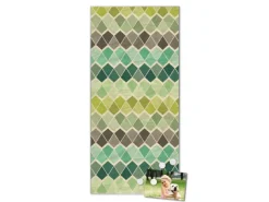 Banjado Magnettafel 37x78cm Magnetwand Silber Aus Metall Magnetpinnwand Pinnwand Inkl. 4 Magnete Motiv Vier Farben Grün