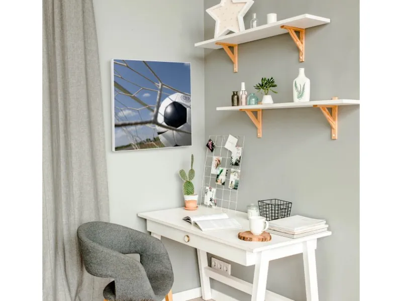 Outlet Banjado Magnettafel 50x50cm Magnetwand Weiß Aus Metall Magnetpinnwand Pinnwand Inkl. 4 Magnete Motiv Fußball