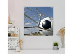 Outlet Banjado Magnettafel 50x50cm Magnetwand Weiß Aus Metall Magnetpinnwand Pinnwand Inkl. 4 Magnete Motiv Fußball