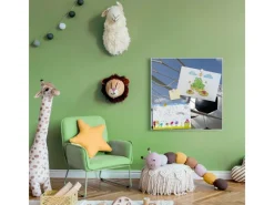 Outlet Banjado Magnettafel 50x50cm Magnetwand Weiß Aus Metall Magnetpinnwand Pinnwand Inkl. 4 Magnete Motiv Fußball