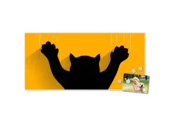 Banjado Magnettafel 78x37cm Magnetwand Weiß Aus Metall Magnetpinnwand Pinnwand Inkl. 4 Magnete Motiv Scratch