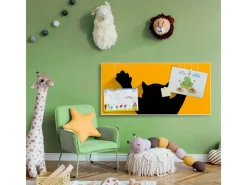 Banjado Magnettafel 78x37cm Magnetwand Weiß Aus Metall Magnetpinnwand Pinnwand Inkl. 4 Magnete Motiv Scratch