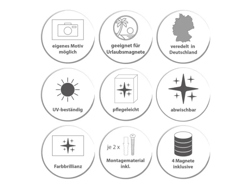 Best Banjado Magnettafel 50x50cm Magnetwand Weiß Aus Metall Magnetpinnwand Pinnwand Inkl. 4 Magnete Motiv Magnolia