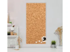 Clearance Banjado Magnettafel 37x78cm Magnetwand Weiß Aus Metall Magnetpinnwand Pinnwand Inkl. 4 Magnete Motiv Kork