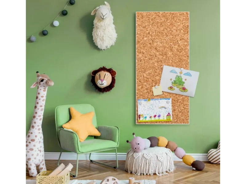 Clearance Banjado Magnettafel 37x78cm Magnetwand Weiß Aus Metall Magnetpinnwand Pinnwand Inkl. 4 Magnete Motiv Kork