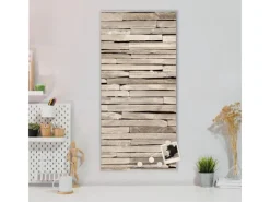 Outlet Banjado Magnettafel 37x78cm Magnetwand Silber Aus Metall Magnetpinnwand Pinnwand Inkl. 4 Magnete Motiv Steinplatten