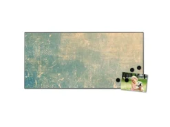 Sale Banjado Magnettafel 78x37cm Magnetwand Schwarz Aus Metall Magnetpinnwand Pinnwand Inkl. 4 Magnete Motiv Patina Grün