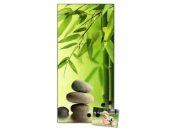 Sale Banjado Magnettafel 37x78cm Magnetwand Schwarz Aus Metall Magnetpinnwand Pinnwand Inkl. 4 Magnete Motiv Innere Ruhe