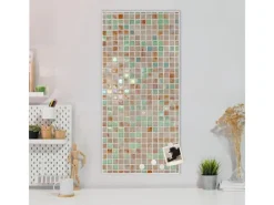 Discount Banjado Magnettafel 37x78cm Magnetwand Weiß Aus Metall Magnetpinnwand Pinnwand Inkl. 4 Magnete Motiv Grüne Fliesen