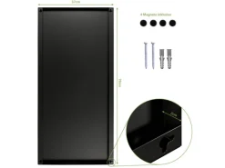 Clearance Banjado Magnettafel 37x78cm Magnetwand Schwarz Aus Metall Magnetpinnwand Pinnwand Inkl. 4 Magnete Motiv Fußball