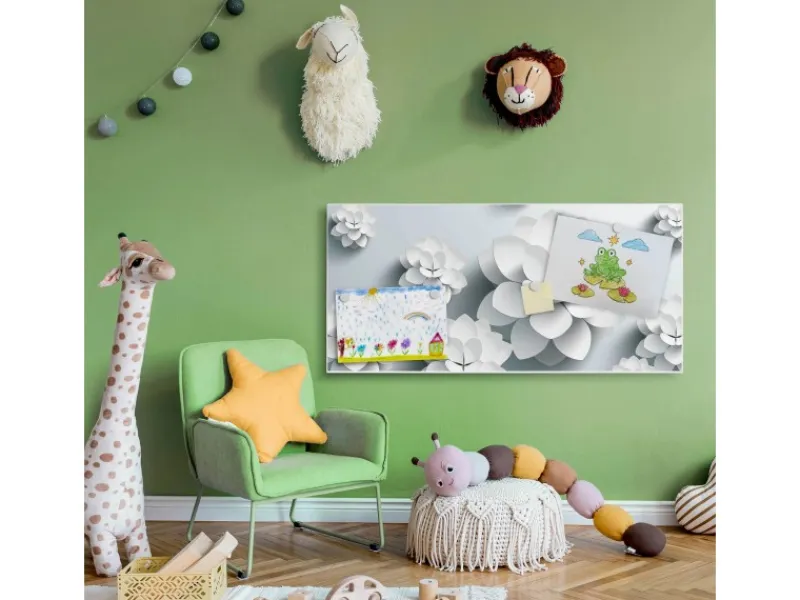 Best Banjado Magnettafel 78x37cm Magnetwand Weiß Aus Metall Magnetpinnwand Pinnwand Inkl. 4 Magnete Motiv Papier Lotus