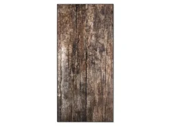 Banjado Magnettafel 37x78cm Magnetwand Schwarz Aus Metall Magnetpinnwand Pinnwand Inkl. 4 Magnete Motiv Altes Holz