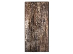 Banjado Magnettafel 37x78cm Magnetwand Schwarz Aus Metall Magnetpinnwand Pinnwand Inkl. 4 Magnete Motiv Altes Holz