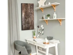 Banjado Magnettafel 37x78cm Magnetwand Schwarz Aus Metall Magnetpinnwand Pinnwand Inkl. 4 Magnete Motiv Altes Holz