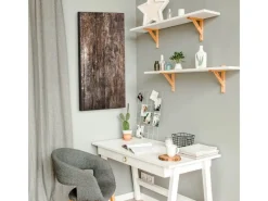 Banjado Magnettafel 37x78cm Magnetwand Schwarz Aus Metall Magnetpinnwand Pinnwand Inkl. 4 Magnete Motiv Altes Holz