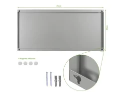 Discount Banjado Magnettafel 78x37cm Magnetwand Silber Aus Metall Magnetpinnwand Pinnwand Inkl. 4 Magnete Motiv Elvis