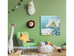 Hot Banjado Magnettafel 50x50cm Magnetwand Weiß Aus Metall Magnetpinnwand Pinnwand Inkl. 4 Magnete Motiv Weiße Kirschblüten