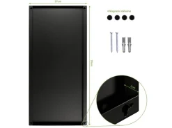 Clearance Banjado Magnettafel 37x78cm Magnetwand Schwarz Aus Metall Magnetpinnwand Pinnwand Inkl. 4 Magnete Motiv Eichhörnchen