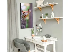 Clearance Banjado Magnettafel 37x78cm Magnetwand Schwarz Aus Metall Magnetpinnwand Pinnwand Inkl. 4 Magnete Motiv Eichhörnchen