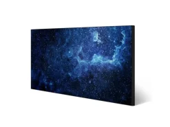 Banjado Magnettafel 78x37cm Magnetwand Schwarz Aus Metall Magnetpinnwand Pinnwand Inkl. 4 Magnete Motiv Galaxie