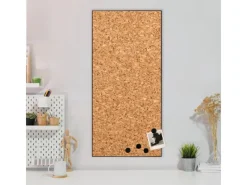 Online Banjado Magnettafel 37x78cm Magnetwand Schwarz Aus Metall Magnetpinnwand Pinnwand Inkl. 4 Magnete Motiv Kork