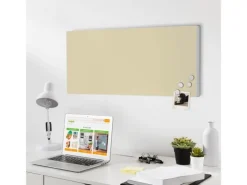 Best Banjado Magnettafel 78x37cm Magnetwand Weiß Aus Metall Magnetpinnwand Pinnwand Inkl. 4 Magnete Motiv Beige