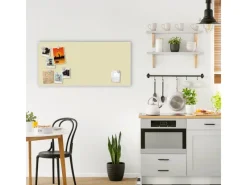 Best Banjado Magnettafel 78x37cm Magnetwand Weiß Aus Metall Magnetpinnwand Pinnwand Inkl. 4 Magnete Motiv Beige