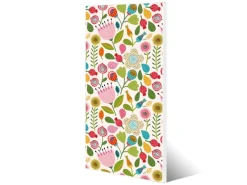 Banjado Magnettafel 37x78cm Magnetwand Weiß Aus Metall Magnetpinnwand Pinnwand Inkl. 4 Magnete Motiv Rosa Kelch Hell