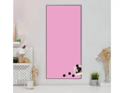 Best Banjado Magnettafel 37x78cm Magnetwand Schwarz Aus Metall Magnetpinnwand Pinnwand Inkl. 4 Magnete Motiv Rose