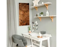 Sale Banjado Magnettafel 37x78cm Magnetwand Weiß Aus Metall Magnetpinnwand Pinnwand Inkl. 4 Magnete Motiv Trockenes Holz