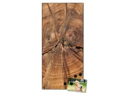 Outlet Banjado Magnettafel 37x78cm Magnetwand Schwarz Aus Metall Magnetpinnwand Pinnwand Inkl. 4 Magnete Motiv Jahresringe