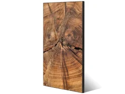 Outlet Banjado Magnettafel 37x78cm Magnetwand Schwarz Aus Metall Magnetpinnwand Pinnwand Inkl. 4 Magnete Motiv Jahresringe