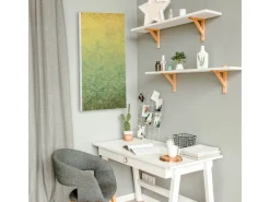 Hot Banjado Magnettafel 37x78cm Magnetwand Weiß Aus Metall Magnetpinnwand Pinnwand Inkl. 4 Magnete Motiv Vintage Messing