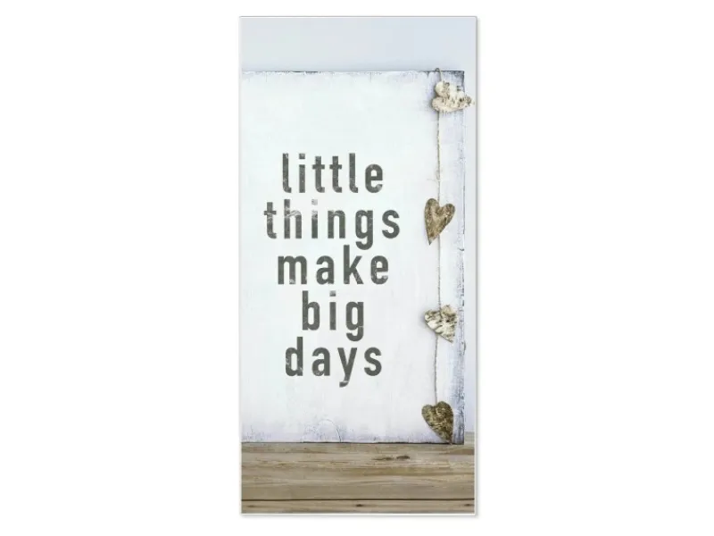 New Banjado Magnettafel 37x78cm Magnetwand Weiß Aus Metall Magnetpinnwand Pinnwand Inkl. 4 Magnete Motiv Little Things