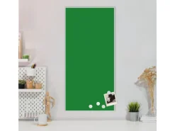 Sale Banjado Magnettafel 37x78cm Magnetwand Weiß Aus Metall Magnetpinnwand Pinnwand Inkl. 4 Magnete Motiv Grün