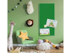Sale Banjado Magnettafel 37x78cm Magnetwand Weiß Aus Metall Magnetpinnwand Pinnwand Inkl. 4 Magnete Motiv Grün