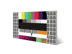 Banjado Magnettafel 78x37cm Magnetwand Silber Aus Metall Magnetpinnwand Pinnwand Inkl. 4 Magnete Motiv Testbild