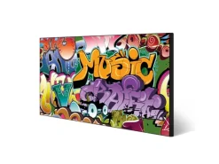 Online Banjado Magnettafel 78x37cm Magnetwand Schwarz Aus Metall Magnetpinnwand Pinnwand Inkl. 4 Magnete Motiv Graffiti