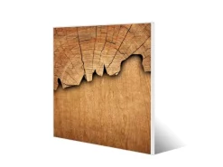 Banjado Magnettafel 50x50cm Magnetwand Weiß Aus Metall Magnetpinnwand Pinnwand Inkl. 4 Magnete Motiv Holz