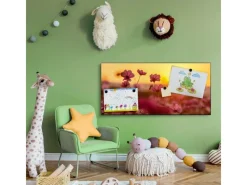 Outlet Banjado Magnettafel 78x37cm Magnetwand Schwarz Aus Metall Magnetpinnwand Pinnwand Inkl. 4 Magnete Motiv Cosmea Feld