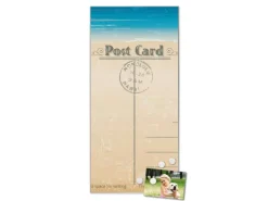 Hot Banjado Magnettafel 37x78cm Magnetwand Silber Aus Metall Magnetpinnwand Pinnwand Inkl. 4 Magnete Motiv Postkarte