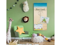 Hot Banjado Magnettafel 37x78cm Magnetwand Silber Aus Metall Magnetpinnwand Pinnwand Inkl. 4 Magnete Motiv Postkarte