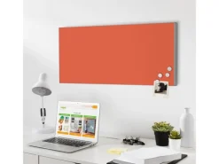 Best Banjado Magnettafel 78x37cm Magnetwand Silber Aus Metall Magnetpinnwand Pinnwand Inkl. 4 Magnete Motiv Orange