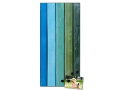 Banjado Magnettafel 37x78cm Magnetwand Schwarz Aus Metall Magnetpinnwand Pinnwand Inkl. 4 Magnete Motiv Regenbogenfarben