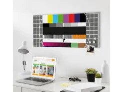 Discount Banjado Magnettafel 78x37cm Magnetwand Weiß Aus Metall Magnetpinnwand Pinnwand Inkl. 4 Magnete Motiv Testbild