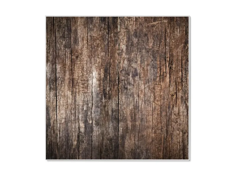 Banjado Magnettafel 50x50cm Magnetwand Weiß Aus Metall Magnetpinnwand Pinnwand Inkl. 4 Magnete Motiv Altes Holz