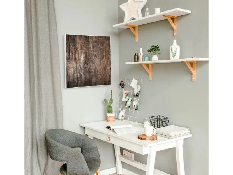 Banjado Magnettafel 50x50cm Magnetwand Weiß Aus Metall Magnetpinnwand Pinnwand Inkl. 4 Magnete Motiv Altes Holz