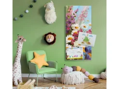 Online Banjado Magnettafel 37x78cm Magnetwand Silber Aus Metall Magnetpinnwand Pinnwand Inkl. 4 Magnete Motiv Sommerstrauss