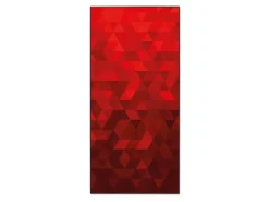 Online Banjado Magnettafel 37x78cm Magnetwand Schwarz Aus Metall Magnetpinnwand Pinnwand Inkl. 4 Magnete Motiv Dreiecke Rot