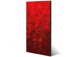 Online Banjado Magnettafel 37x78cm Magnetwand Schwarz Aus Metall Magnetpinnwand Pinnwand Inkl. 4 Magnete Motiv Dreiecke Rot